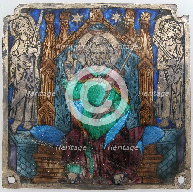 Plaque with Christ In Majesty, Catalan, 14th century. Creator: Unknown.