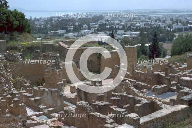 Punic and Roman streets on Byrsa hill in Carthage, 2nd century BC. Artist: Unknown