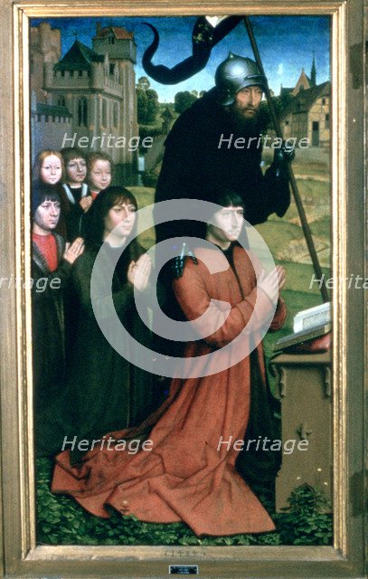 'Triptych of the Family Moreel', Detail, 1484. Artist: Hans Memling