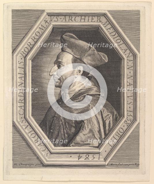 Saint Charles Borromee, cardinal et archeveque de Milan. Creator: Jean Morin.