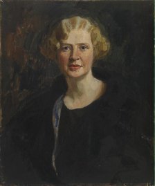 Portrait of Ester Wegelius (née Tawaststjerna), 1925. Creator: Oskari Paatela.