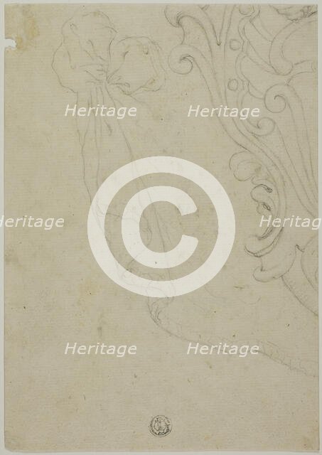 Fragment of Scroll Ornament, n.d. Creator: Unknown.