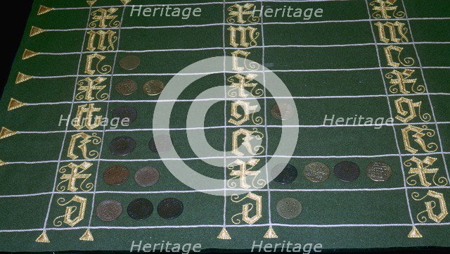 Counters and counting system, 16th century. Artist: Unknown