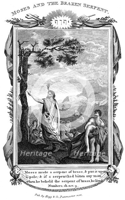 'Moses and the Brazen Serpent', c1808. Artist: Unknown