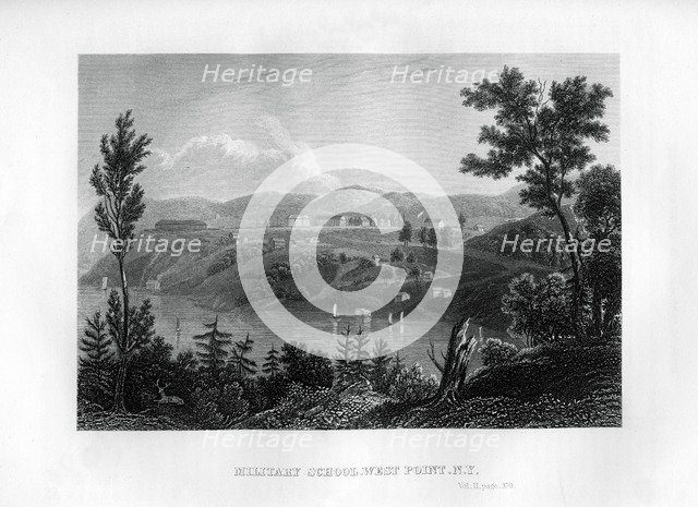 West Point Military School, New York, 1855. Artist: Unknown