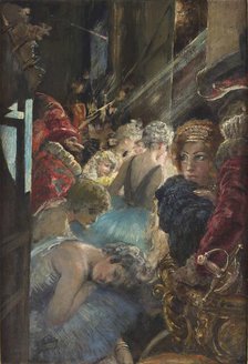Backstage of Teatro alla Scala, 1934. Creator: Fortuny y Madrazo, Mariano (1871-1949).