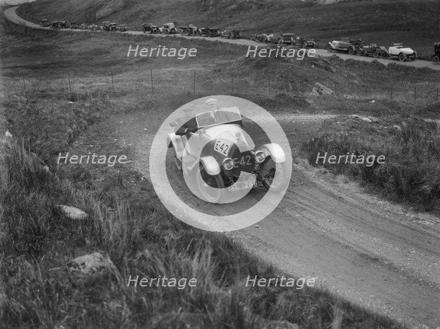 Bugatti of G Blackstock competing in the Scottish Light Car Trial, 1922. Artist: Bill Brunell.