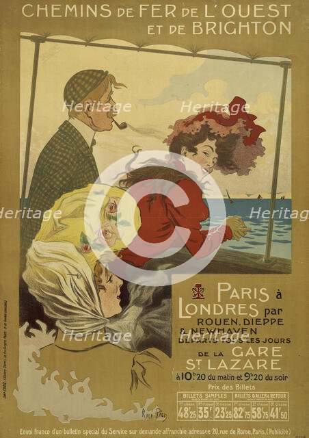 Chemins de fer de l'Ouest et de Brighton, 1905. Creator: Péan, René Louis (1875-1945).