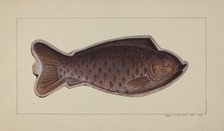 Fish Mold, c. 1938. Creator: Amos C. Brinton.