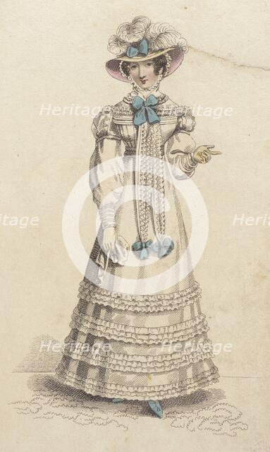Fashion Plate (Walking Dress), 1824. Creator: John Bell.