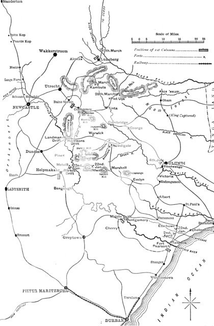 'General Plan of the Operations in Zululand, 1879', c1880. Artist: Unknown.