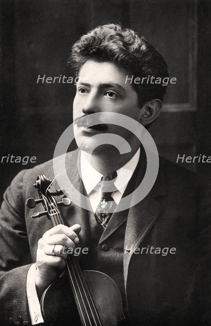 Fritz Kreisler (1875-1962), Austrian-born American violinist and composer, 1907.Artist: Rotary Photo