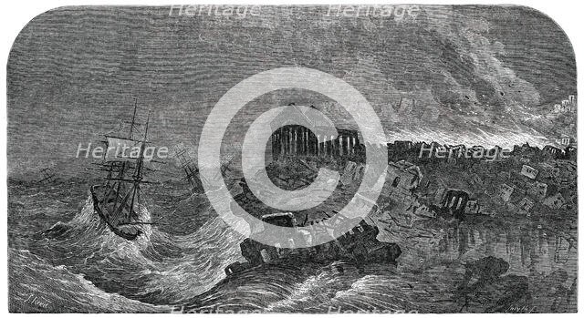 The Cyclorama - the Great Earthquake at Lisbon, 1850. Creator: Unknown.