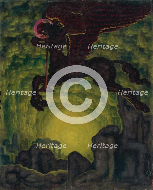 L'appel mystérieux, 1924. Creator: Nikolay Kalmakov.