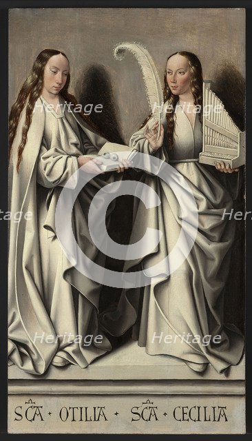 Saints Ottilia and Cecilia (Panel of the St Anne Altarpiece), ca 1503-1506. Artist: Master of Frankfurt (1460-ca. 1533)