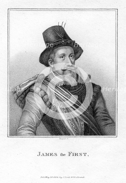 James I of England and VI of Scotland, (1806).Artist: Bacquet