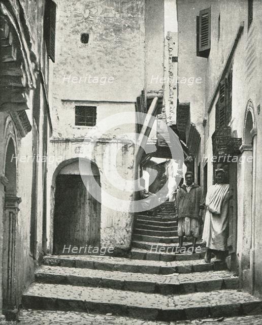 'The Rue de la Kasbah', Algiers, Algeria, 1895.  Creator: Poulton & Co.