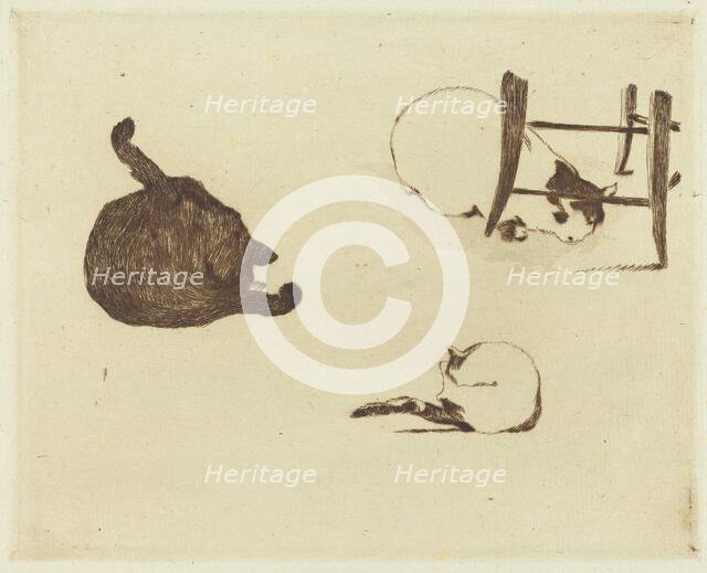 The Cats (Les chats), 1869. Creator: Edouard Manet.