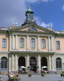 Borsen (old Stock Exchange) and Nobel Museum, Stockholm, Sweden. 