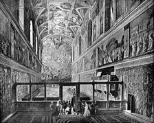 Sistine Chapel, Vatican, Rome, 1893.Artist: John L Stoddard