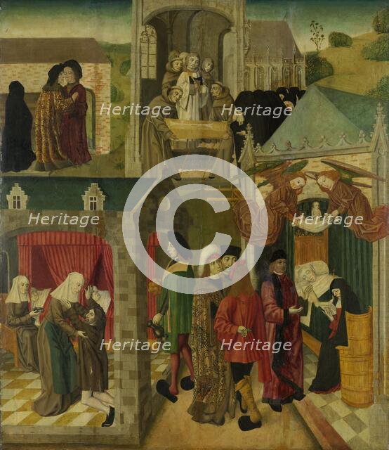 Saint Elizabeth of Hungary Tending the Sick in Marburg, Death of St Elizabeth, inner right wing of a Creator: Master of the St Elizabeth Panels.