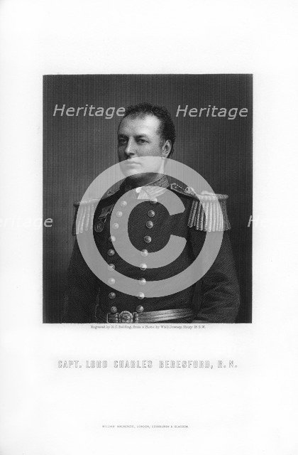 Lord Charles Beresford, British Admiral and Member of Parliament, 1893.Artist: HC Balding