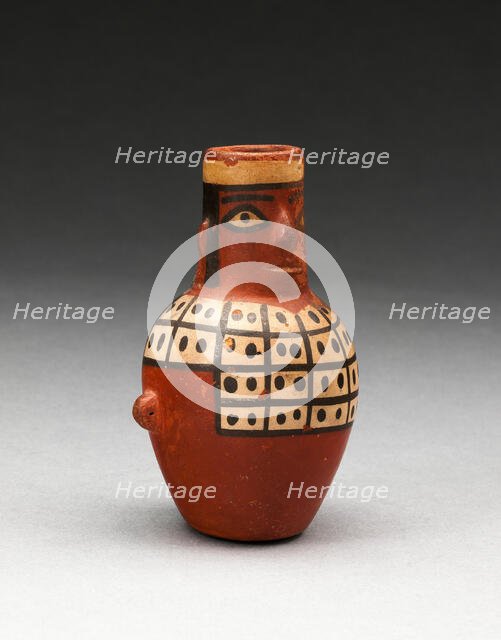 Miniature Jar in the Form of a Figure Wearing a Tunic, A.D. 600/1000. Creator: Unknown.