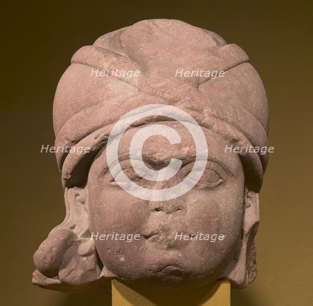 Head of a Yaksha, c. 125 BC. Creator: Unknown.
