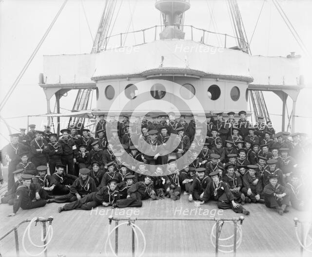 U.S.S. Buffalo, ship's company, between 1898 and 1901. Creator: Unknown.