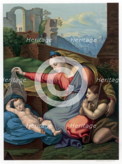 'Madonna of the Blue Diadem', 1510-1511 (1870).Artist: Franz Kellerhoven