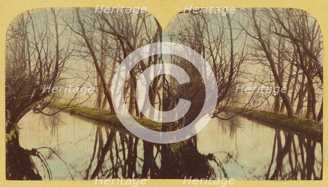 A View on the River Lea, In Essex, about 1860. Creator: London Stereoscopic & Photographic Co.