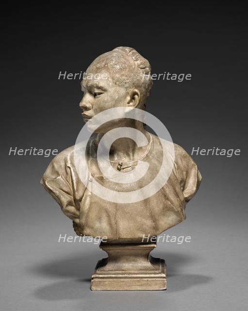 Bust of a Chinese, 1867-1868. Creator: Jean-Baptiste Carpeaux (French, 1827-1875).