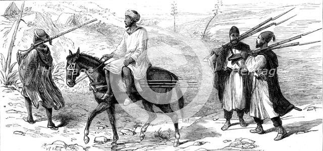 Preservers of the peace in Morocco, 1873. Creator: Unknown.