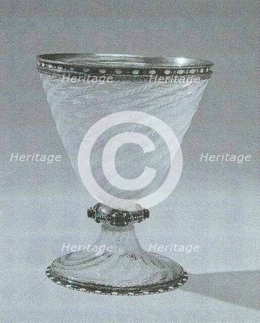 Glass Goblet, Vienna, late 17th century, mount: 18th/19th century. Creator: Unknown.