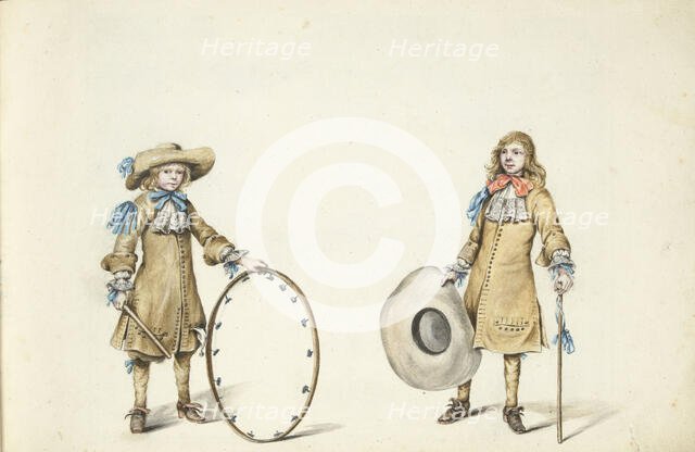 Gerrit and Cornelis Schellinger as children, c.1675-c.1685. Creator: Gesina ter Borch.