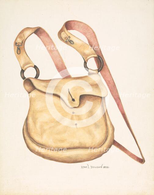 Ammunition Bag, 1938. Creator: Ethel Dougan.