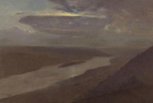 The Dniester River at Night, 1906. Creator: Jozef Chelmonski.