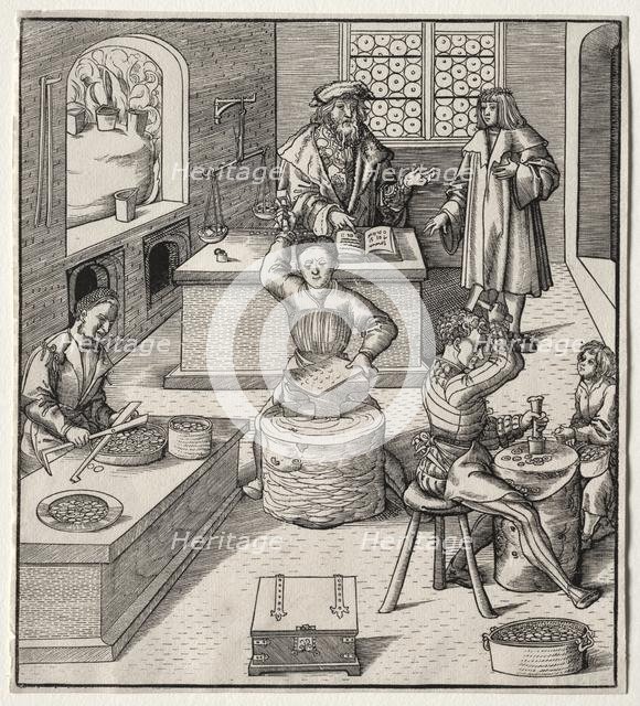 Young Maximilian in the Mint. Creator: Leonhard Beck (German, c. 1480-1542).