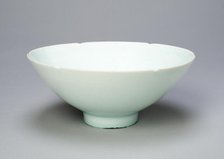 Foliate Bowl with Peony Scrolls, Song dynasty (960-1279), 12th/13th century. Creator: Unknown.