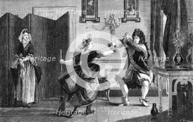 "Le Bourgeois Gentilhomme", by the late C. R. Leslie...South Kensington Museum, 1864. Creator: W Thomas.