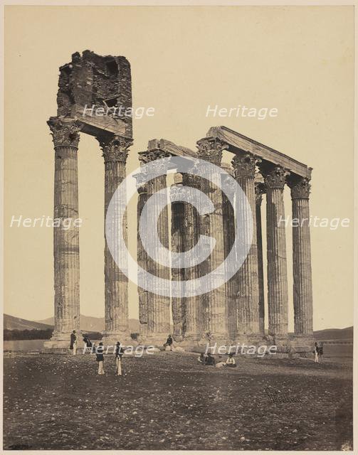 Temple of Jupiter Olympius, c. 1853. Creator: James Robertson (British, 1813 (?)-aft 1865).