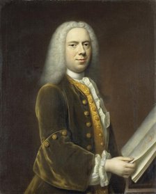 Portrait of a Man, probably Cornelis Troost (1696-1750), 1737. Creator: Balthasar Denner.