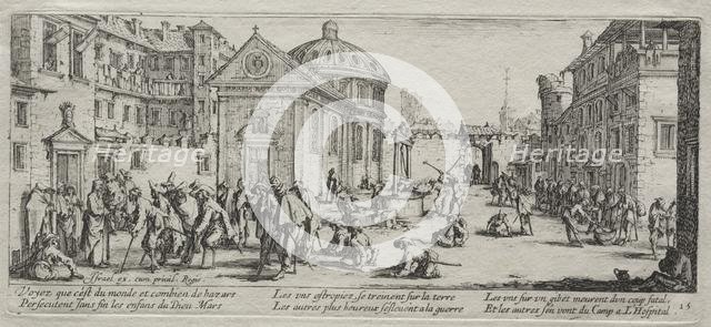 The Large Miseries of War: The Hospital, 1633. Creator: Jacques Callot (French, 1592-1635).
