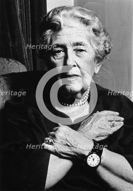 Agatha Christie (1890-1976), British writer. Artist: Unknown