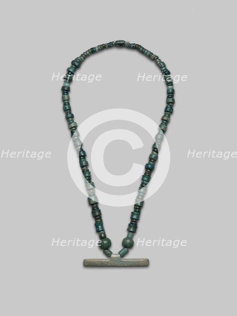 Beaded Necklace with Bar Pendant, A.D. 300/700. Creator: Unknown.