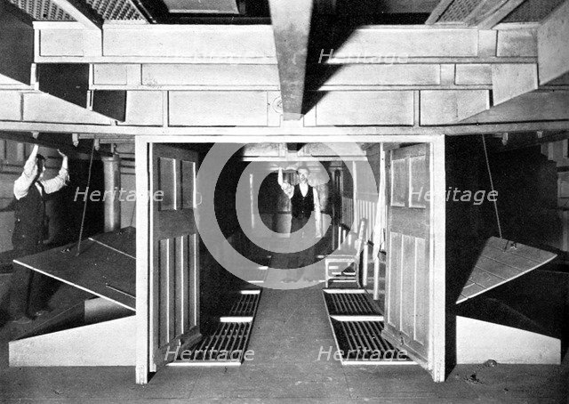 Chambers for the supply of fresh air under the House of Commons, Westminster, London, c1905. Artist: Unknown