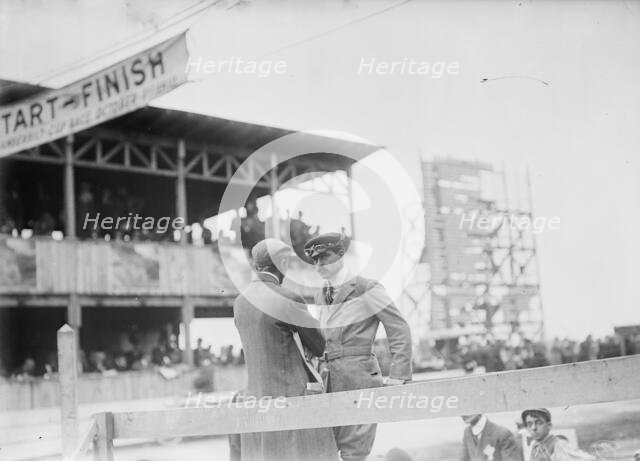 W.K. Vanderbilt at racetrack, 1910. Creator: Bain News Service.