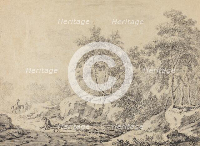 Travelers in a Rocky Wood. Creator: Johann Christoph Dietzsch.