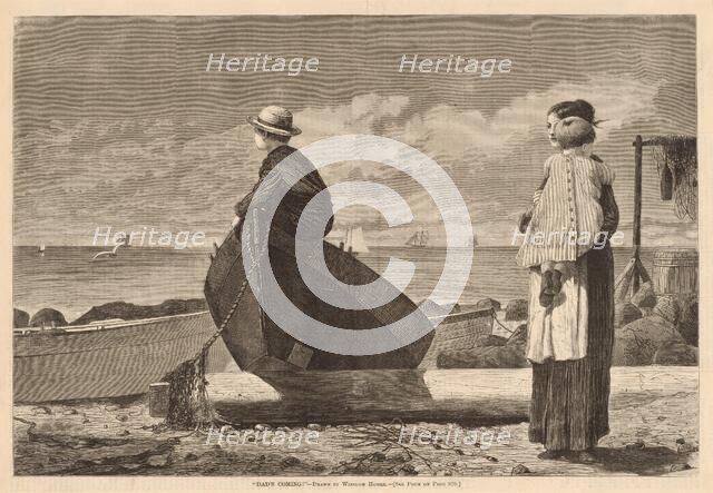 Dad's Coming!, published 1873. Creator: Winslow Homer.