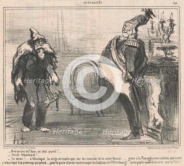 D'ou arrives-tu?, 19th century. Creator: Honore Daumier.